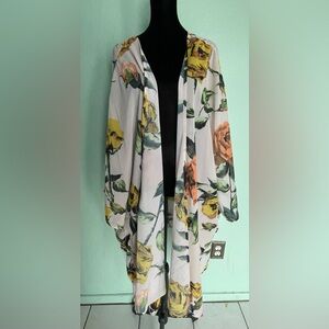 eShakti Wayward Fancies Pastel Floral Kimono